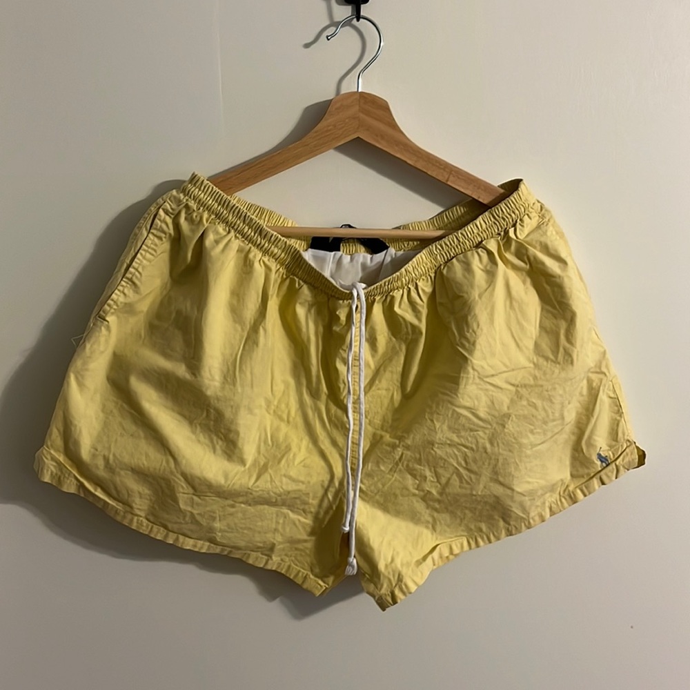 Polo by Ralph Lauren athletic casual yellow shorts size xl